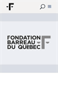 Mobile Screenshot of fondationdubarreau.qc.ca
